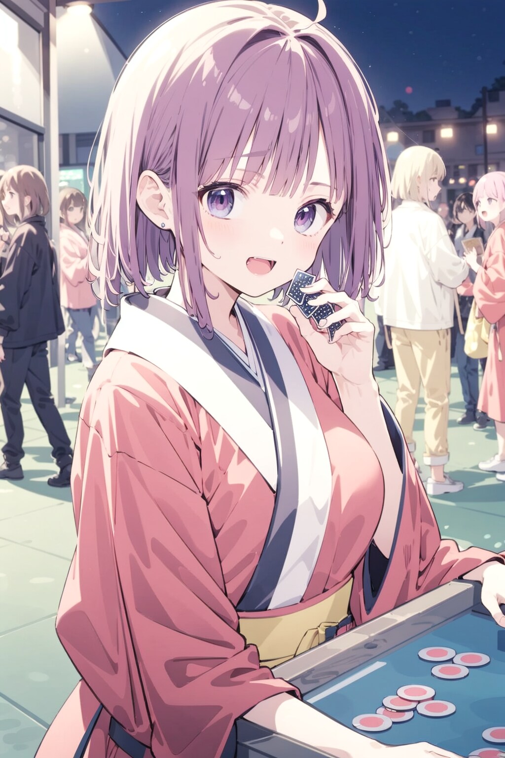 和服とトランプ