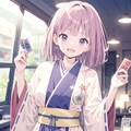 和服とトランプ 5枚目