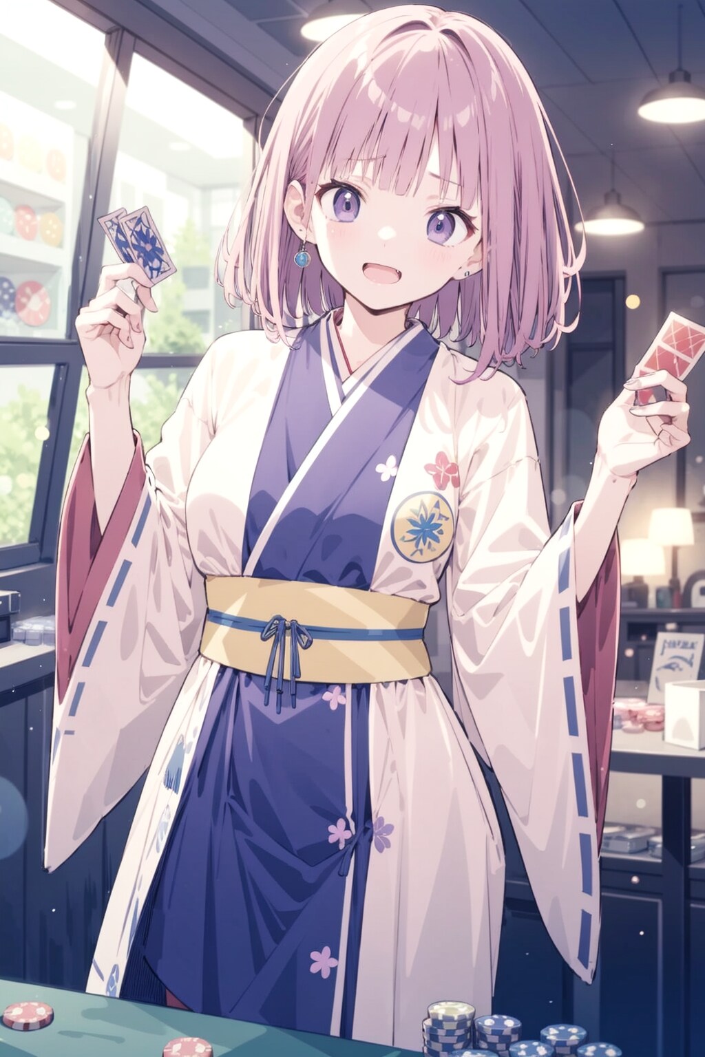 和服とトランプ