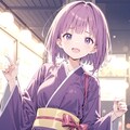 和服とトランプ 2枚目