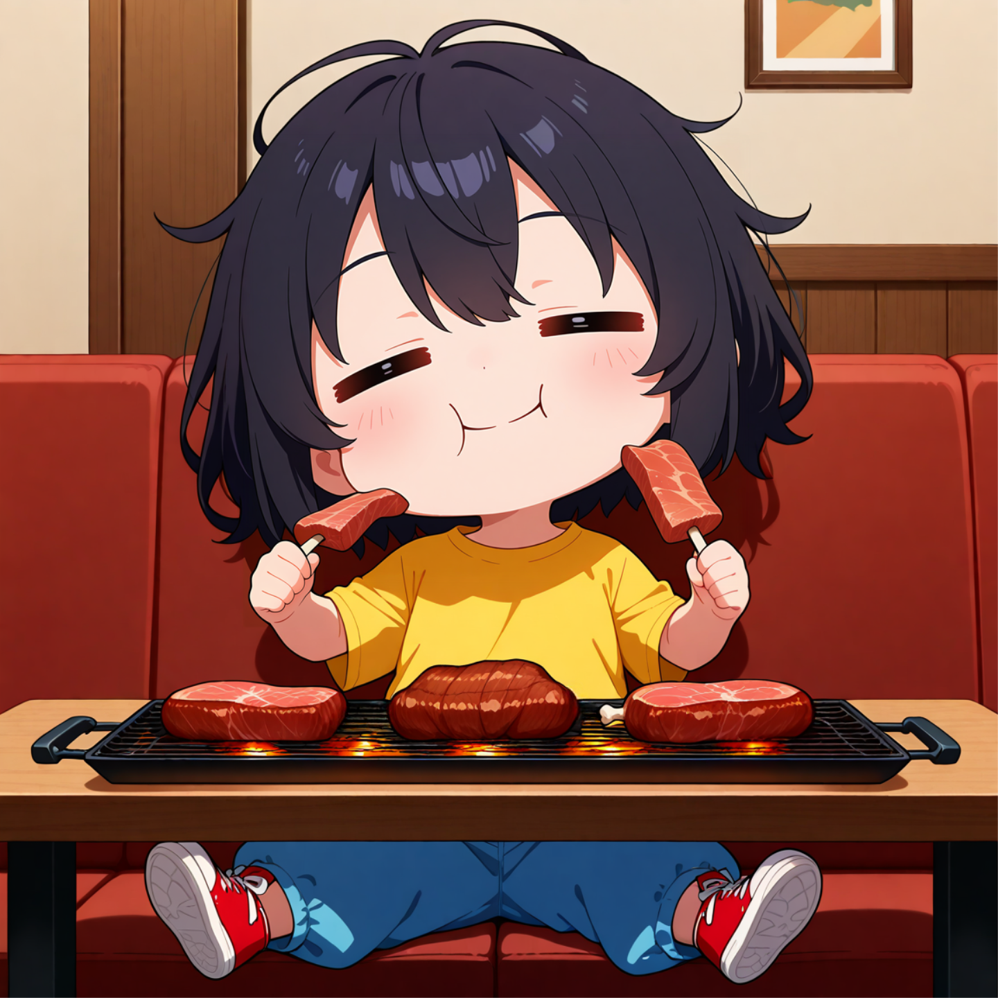 お肉どんどん持ってきて！