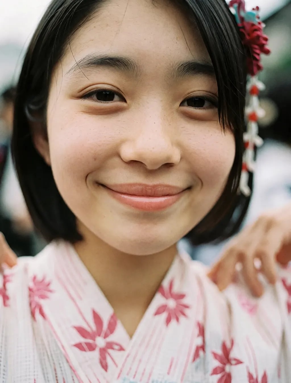 普通の子の浴衣