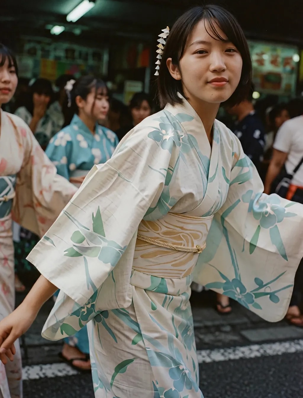 普通の子の浴衣