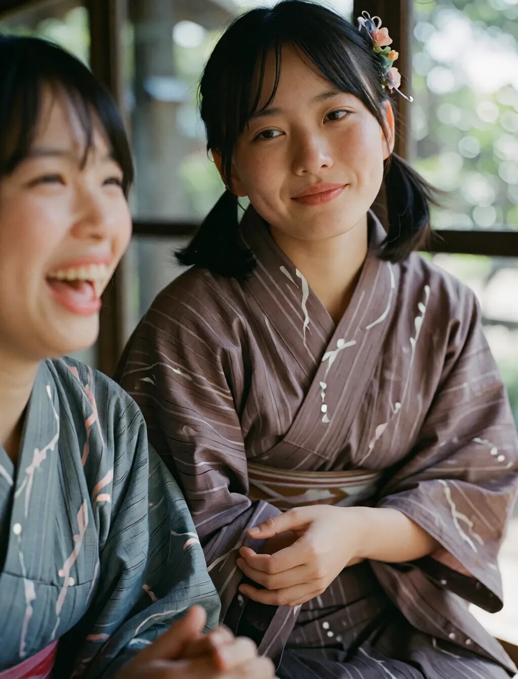 普通の子の浴衣