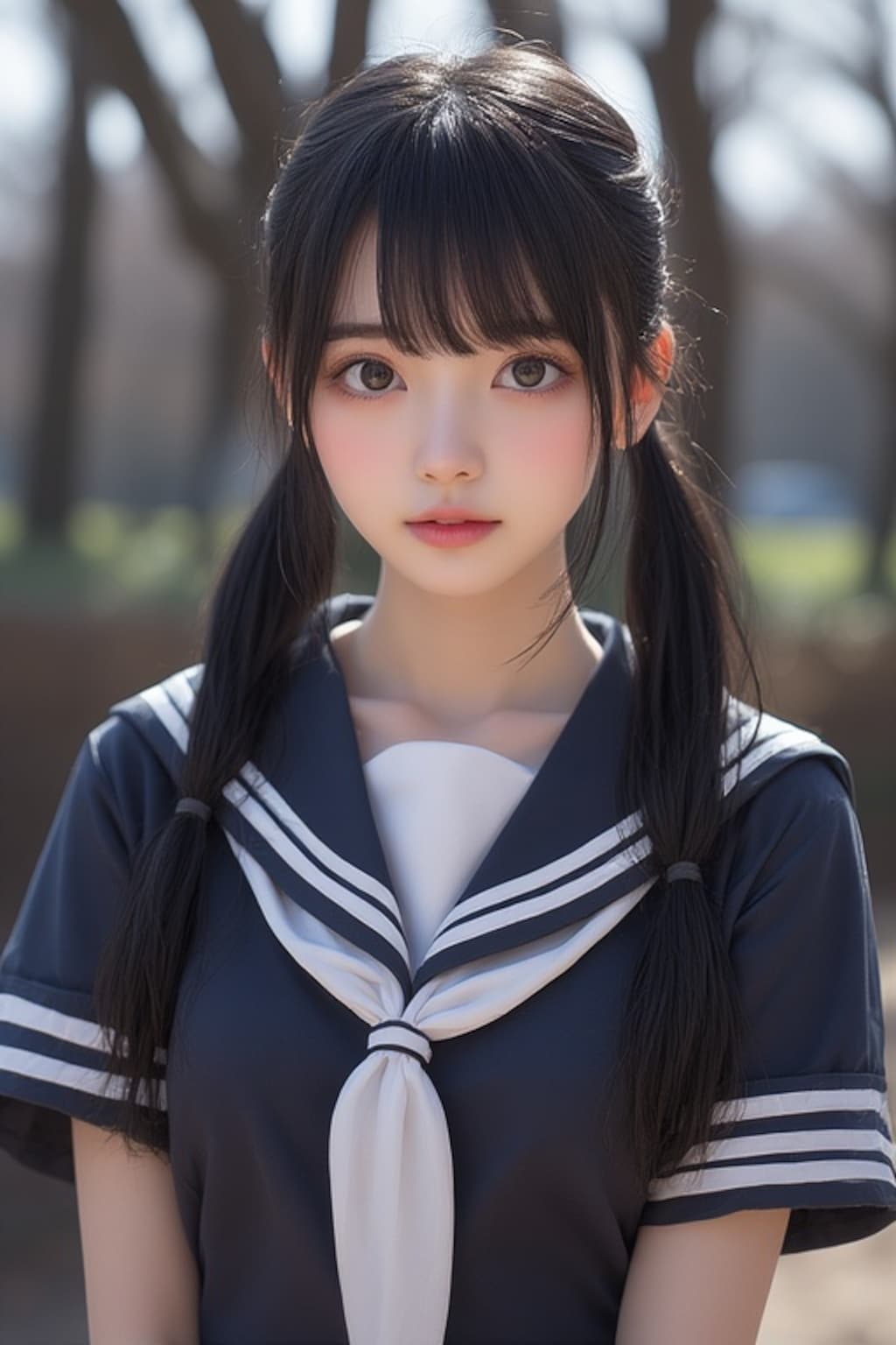 ツインテール+セーラー服