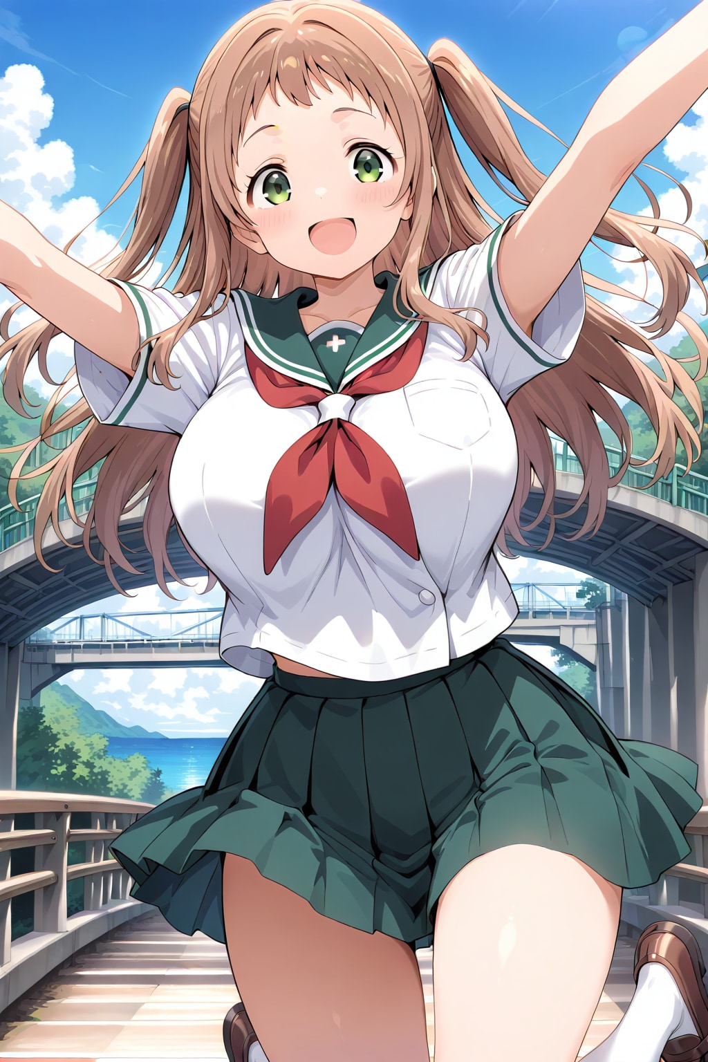 ジャンプする女の子