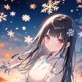 秋の宵に雪娘 5枚目
