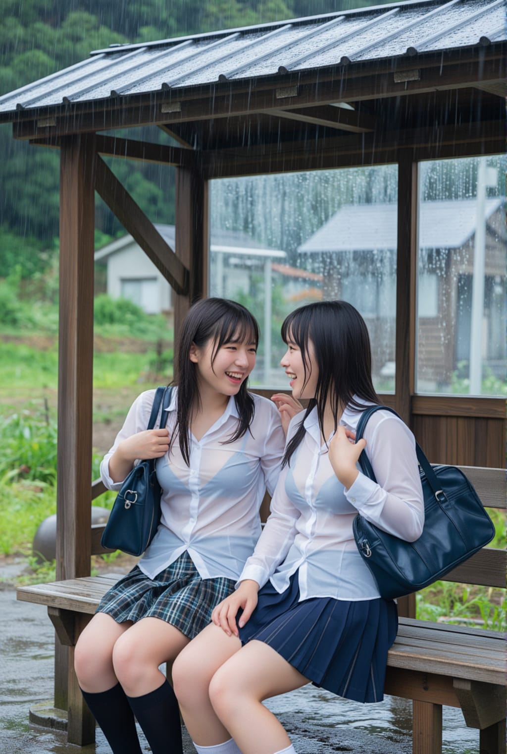ZIT 雨宿りのバス停