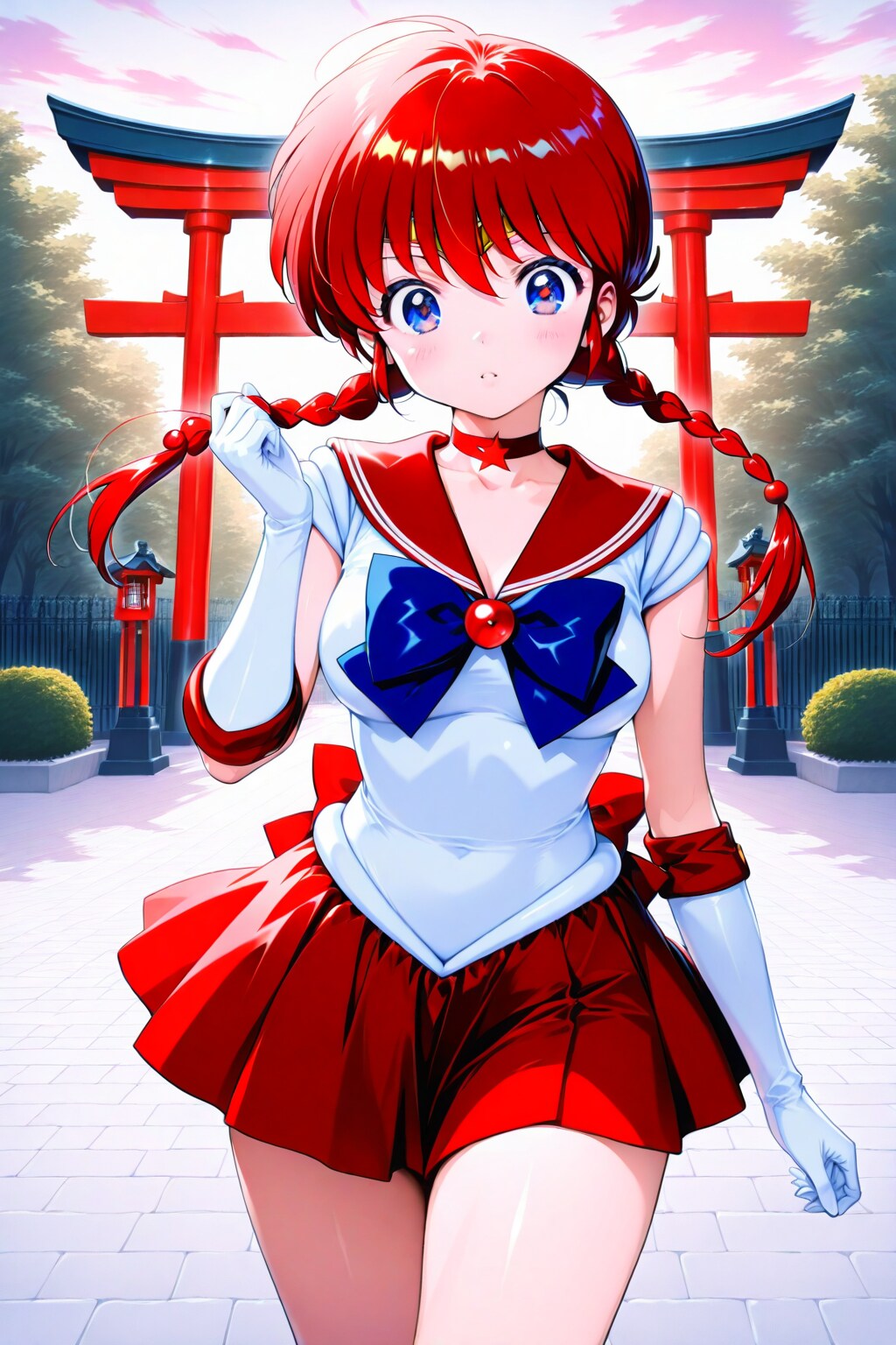 鳥居を塗り替えた | の人気AIイラスト・グラビア