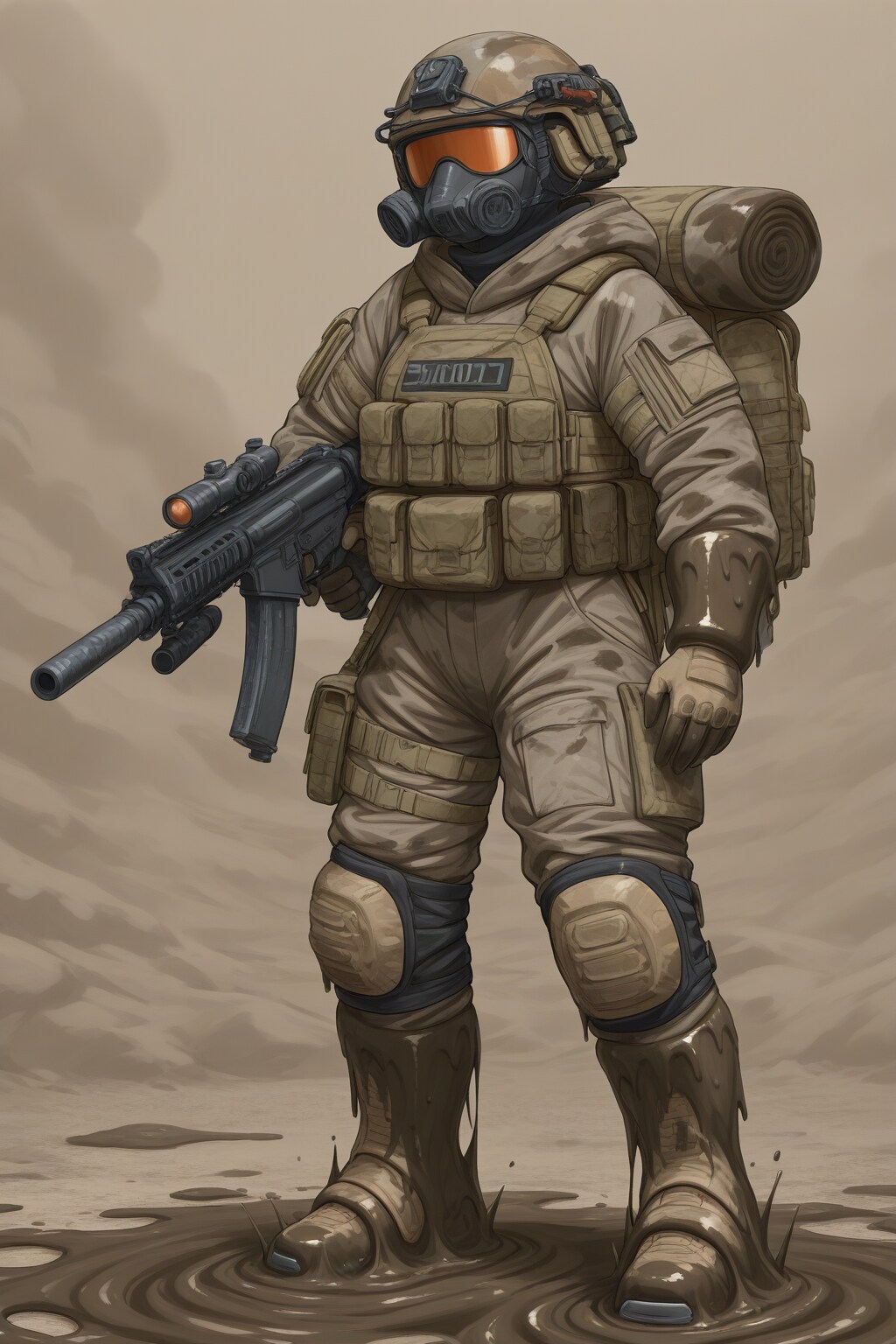 泥中の兵士