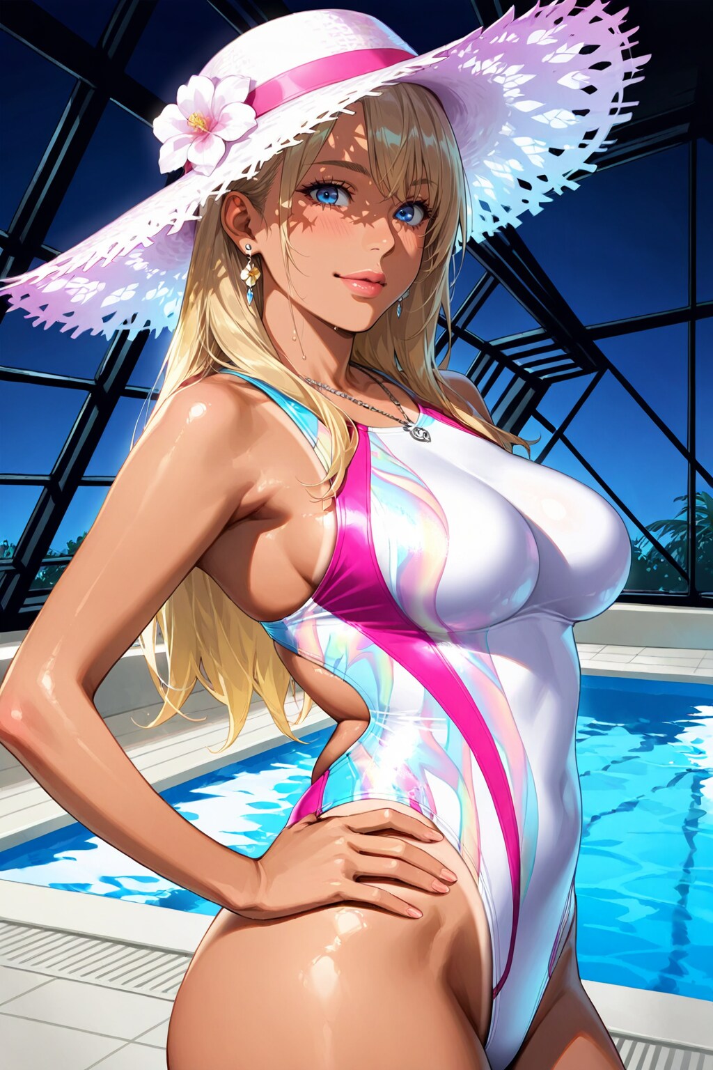 麦わら競泳水着