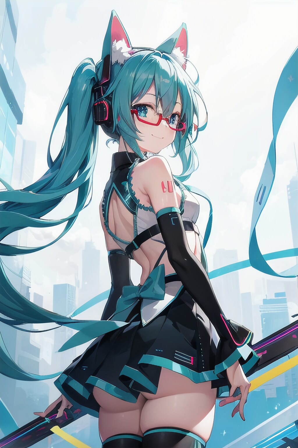 見返り美人なMIKUさん