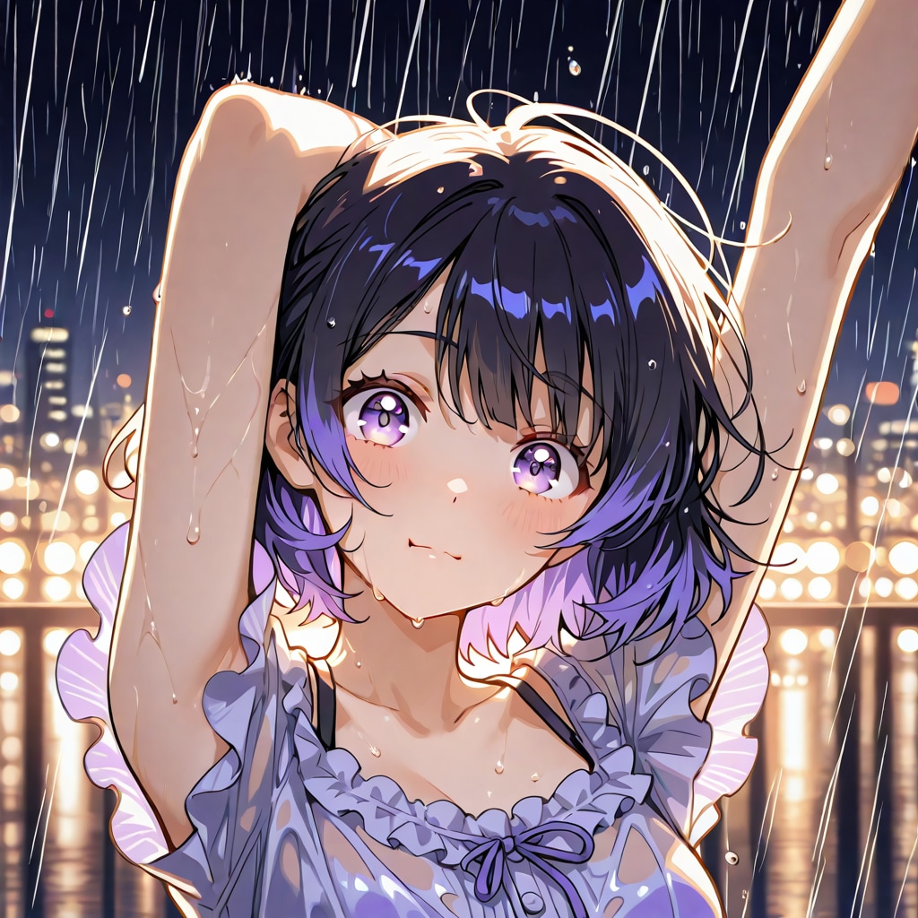 雨に背を伸ばして | の人気AIイラスト・グラビア