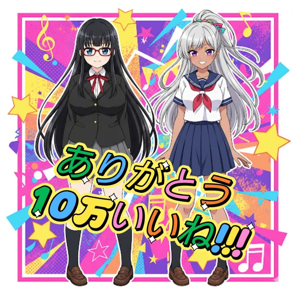 10万いいね！ありがとうございます❢
