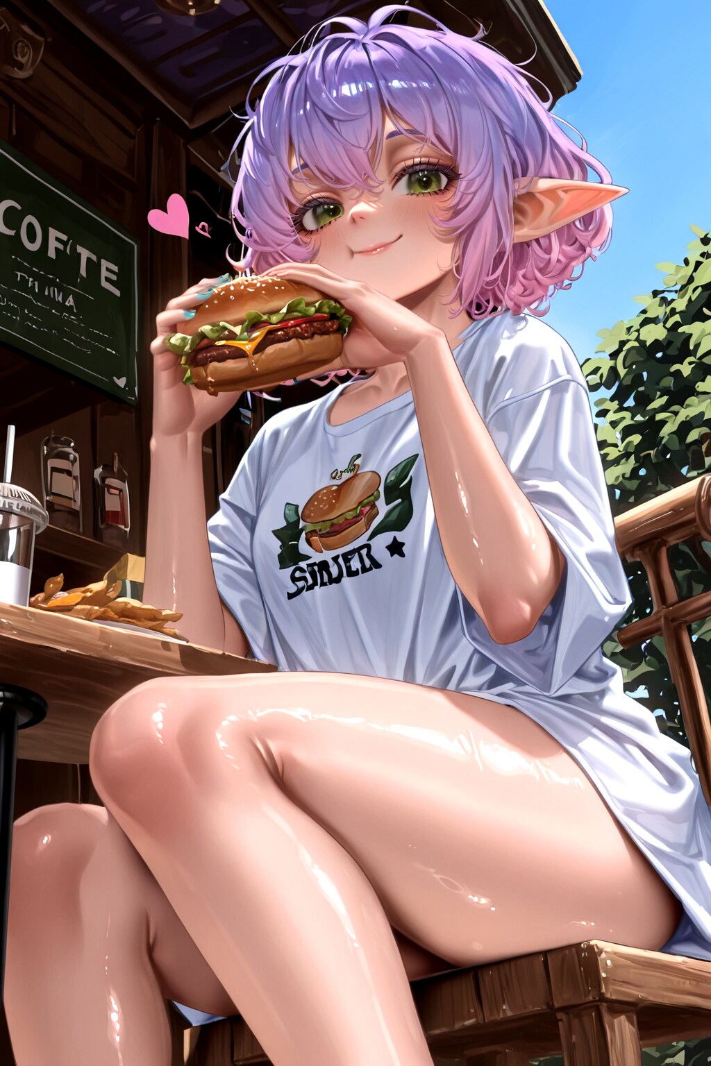 森を出たエルフ、ハンバーガーに恋をする