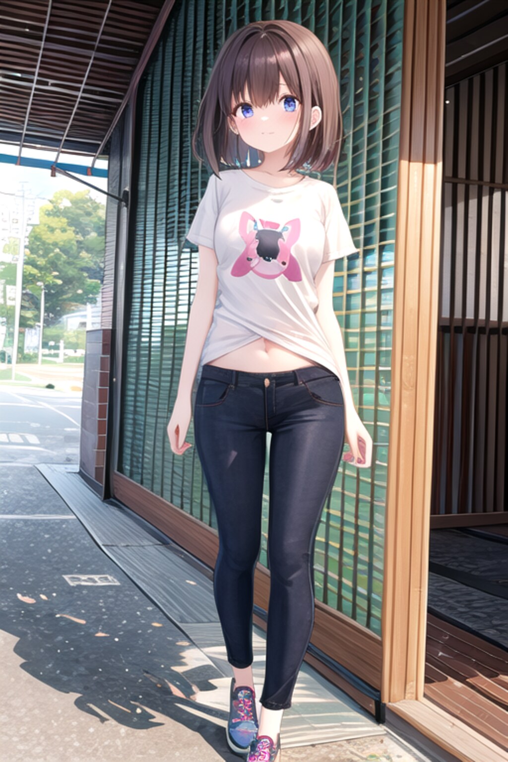 FROSTへそ出しお姉さん