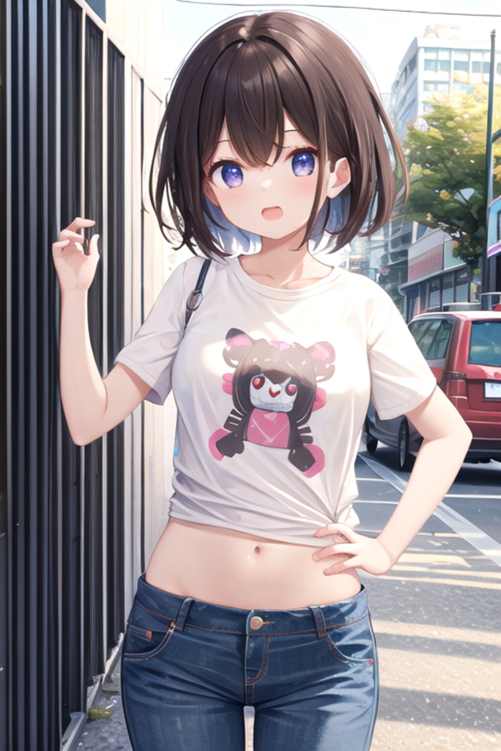 FROSTへそ出しお姉さん