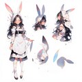 バニーメイドのキャラクターシート 2枚目