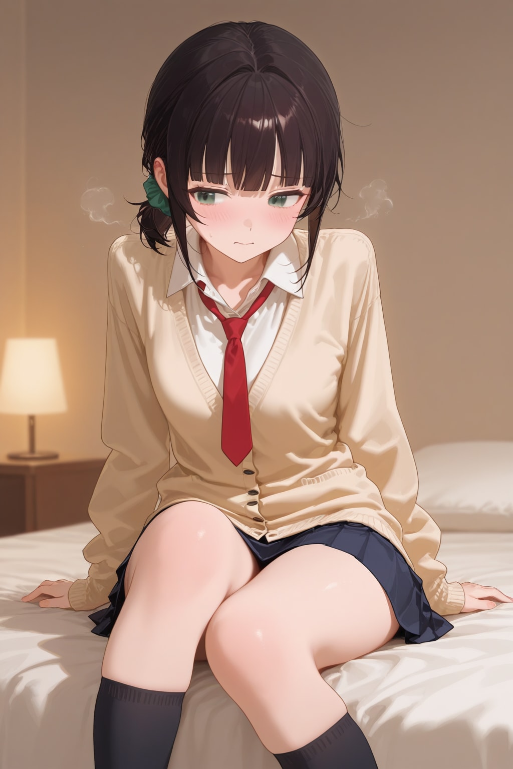 着物もいいけど制服姿を懇願してみた