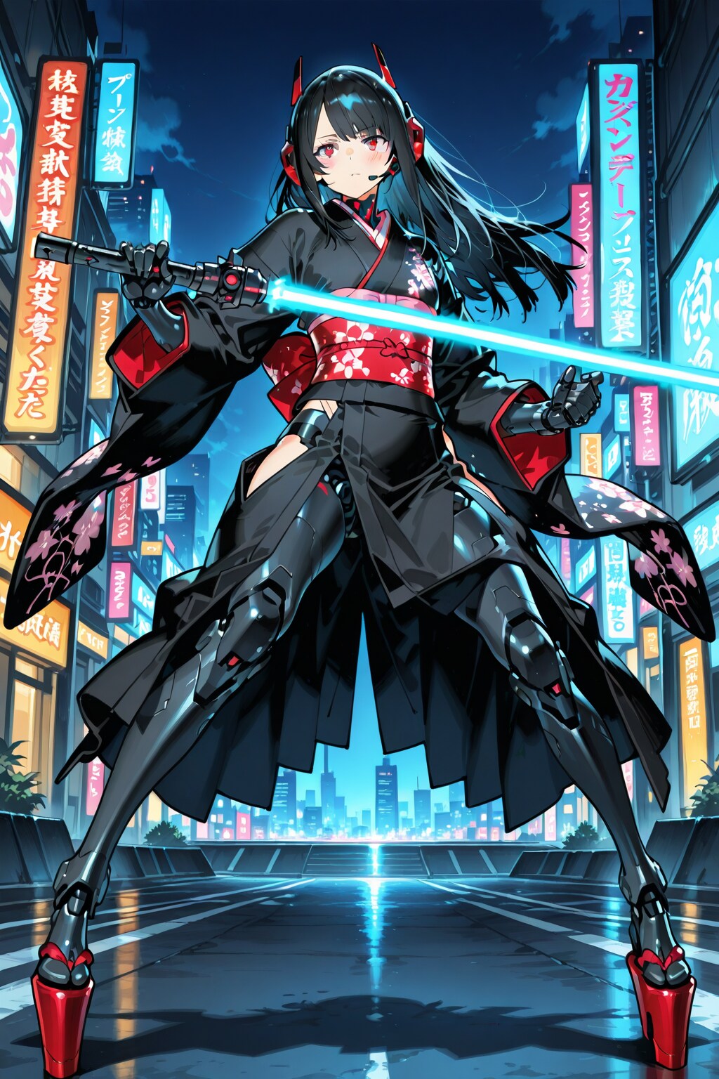 着物メカ娘 | の人気AIイラスト・グラビア