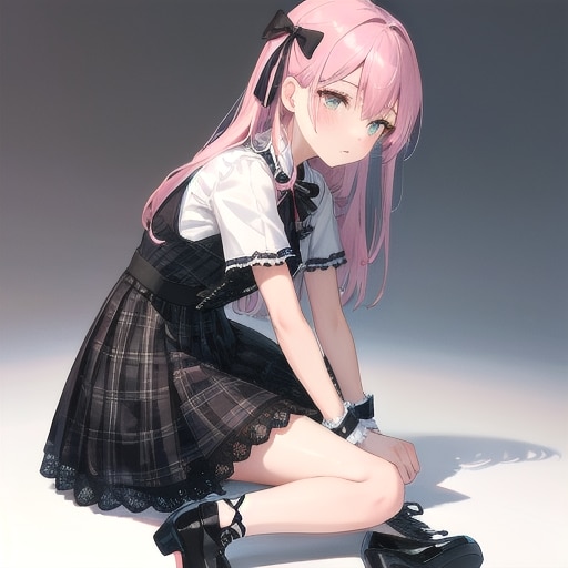 ピンク髪の女の子