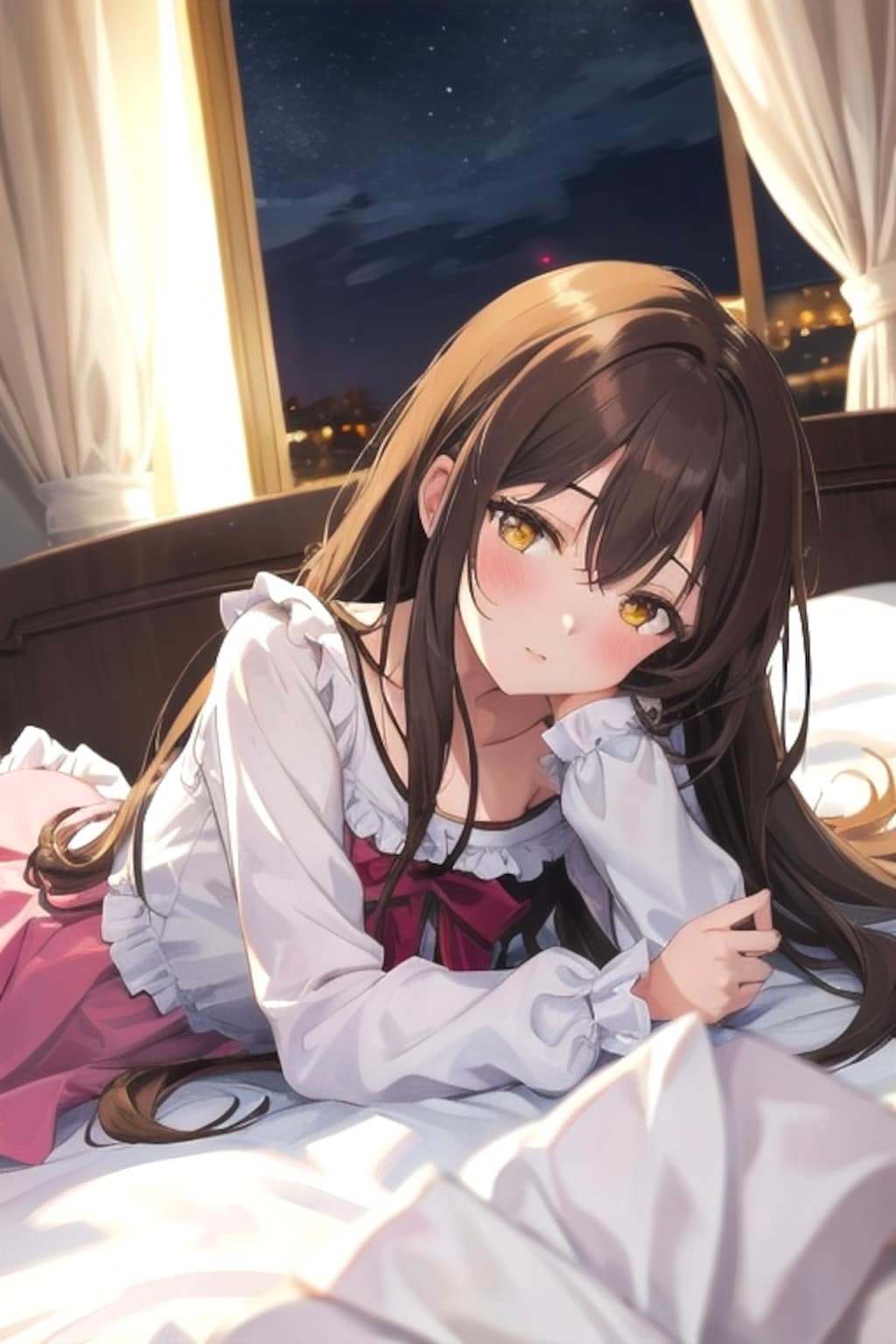 眠すぎてベッドでうとうとなごちゃん🐑💭💤※