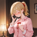うん、うん、そうなの。　…？？　え？……うん…わかった……んっ 5枚目