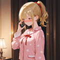 うん、うん、そうなの。　…？？　え？……うん…わかった……んっ 4枚目