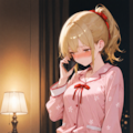 うん、うん、そうなの。　…？？　え？……うん…わかった……んっ 3枚目
