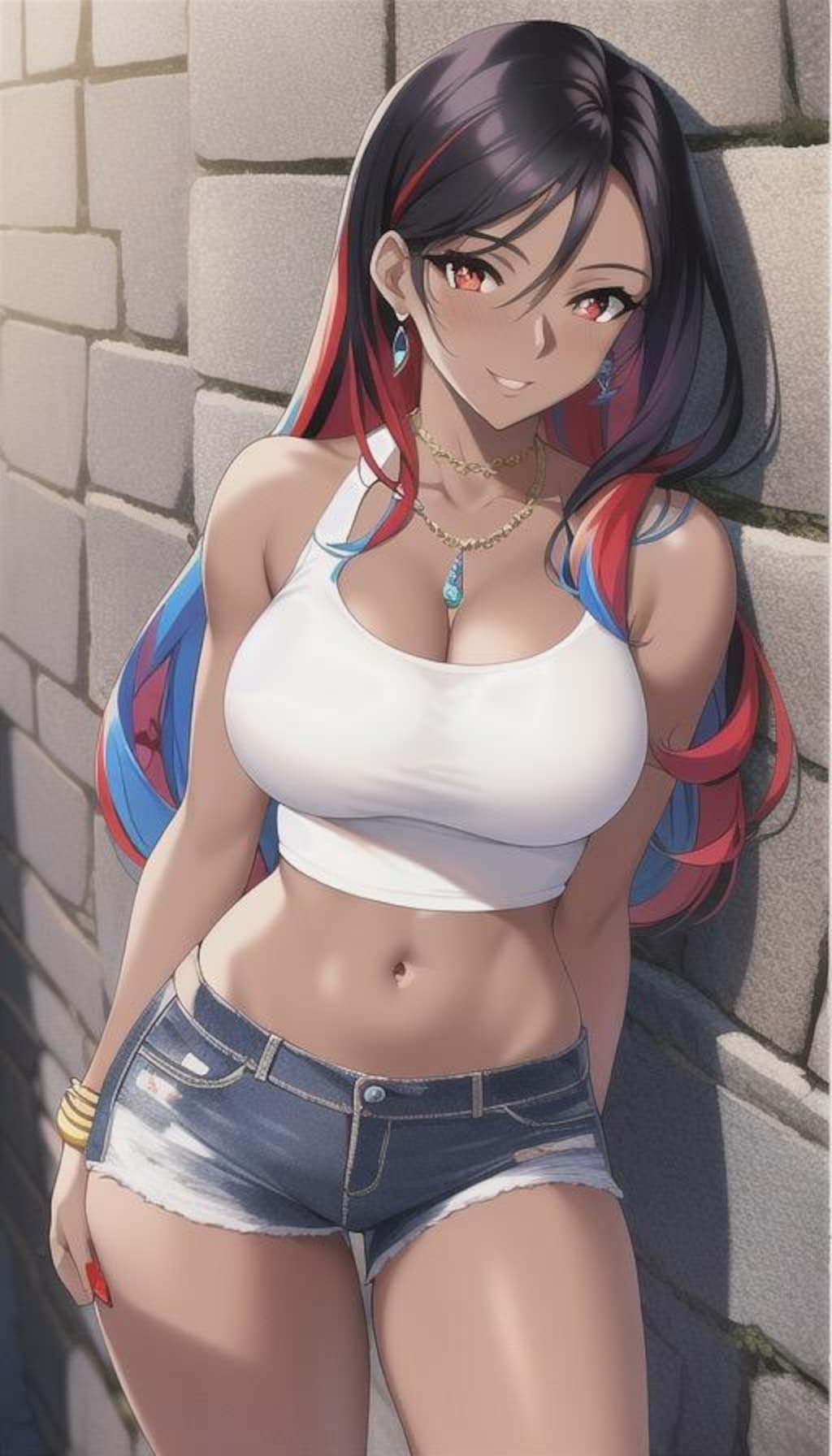 スタイリッシュな褐色美女