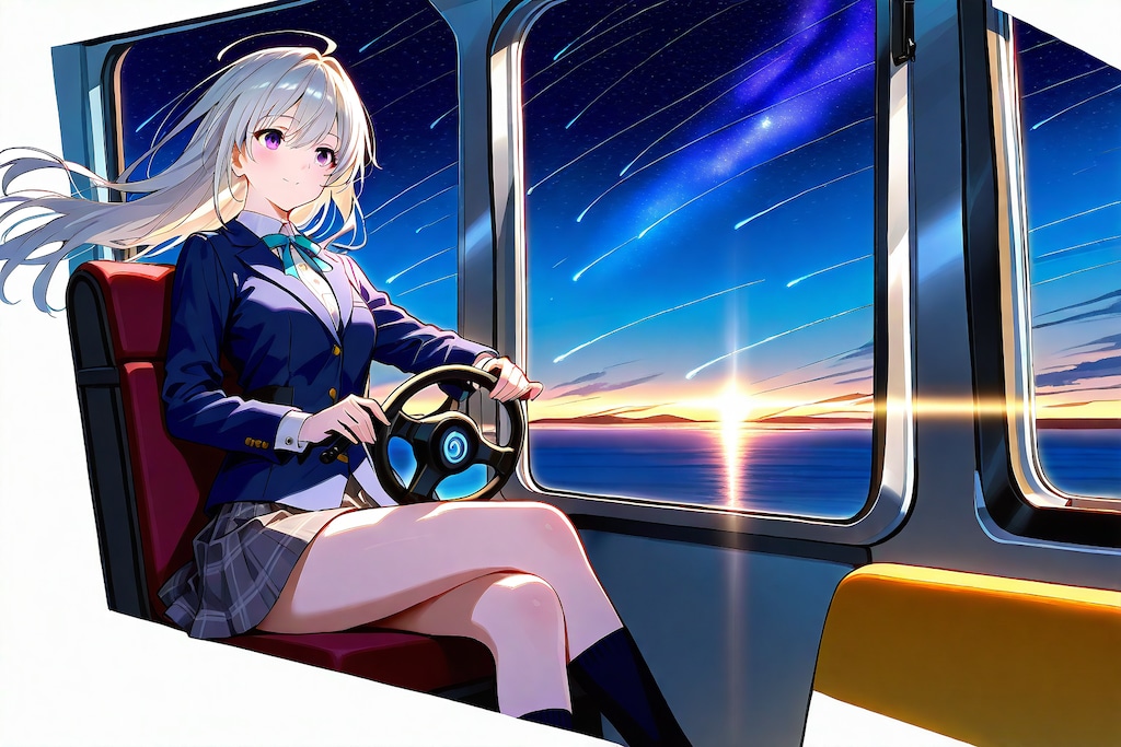 銀髪制服(星降る夜の旅)_20250410