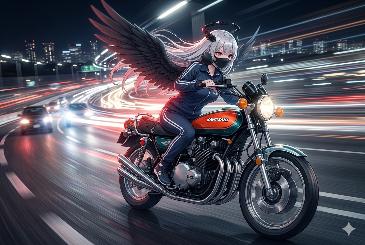 盗んだバイクで走りだす堕天使