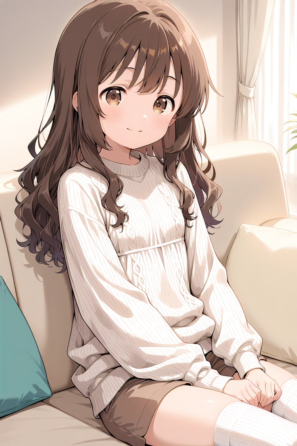 ソファに座る子 | の人気AIイラスト・グラビア