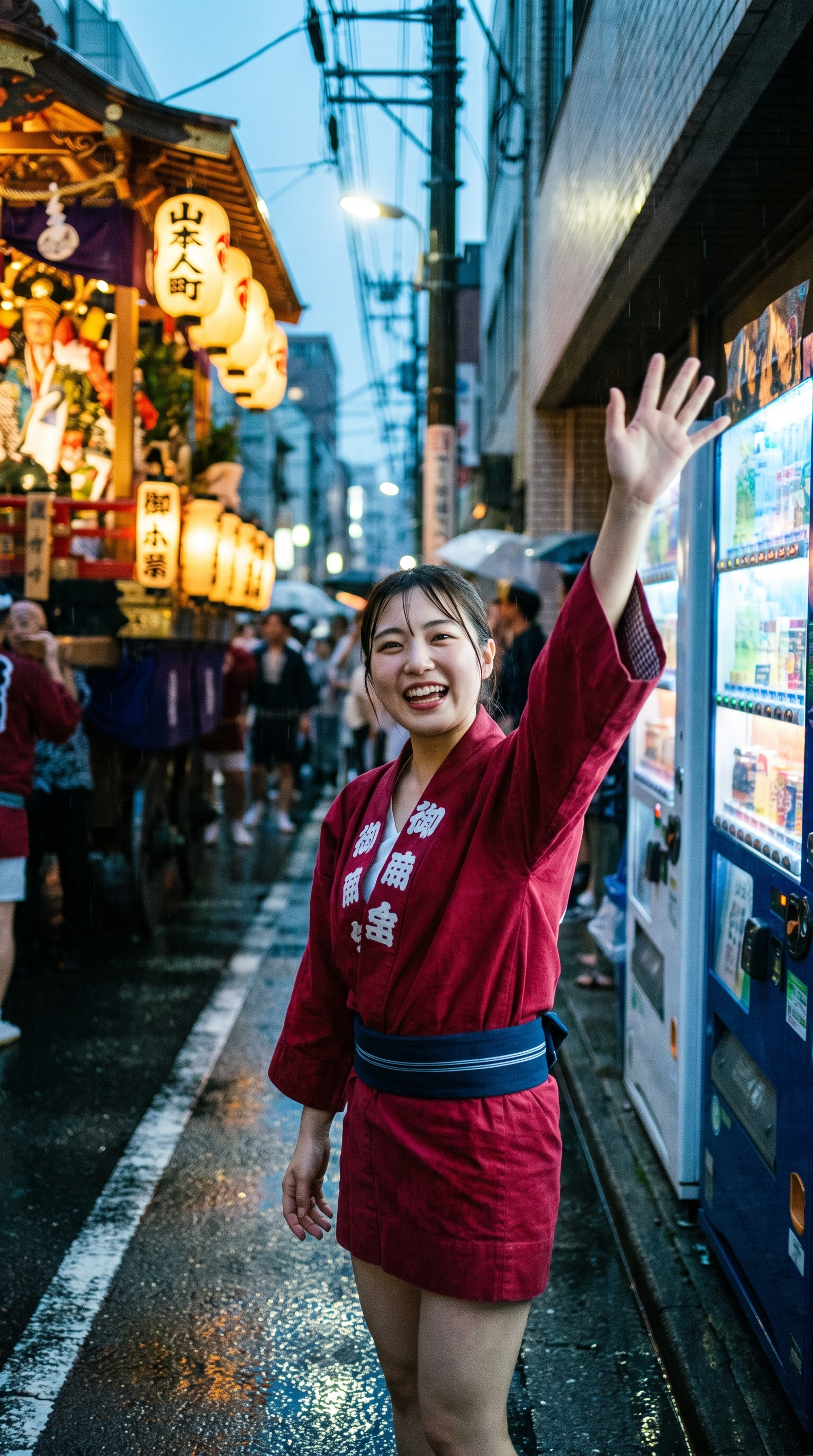 Festival Spirit in the Rain