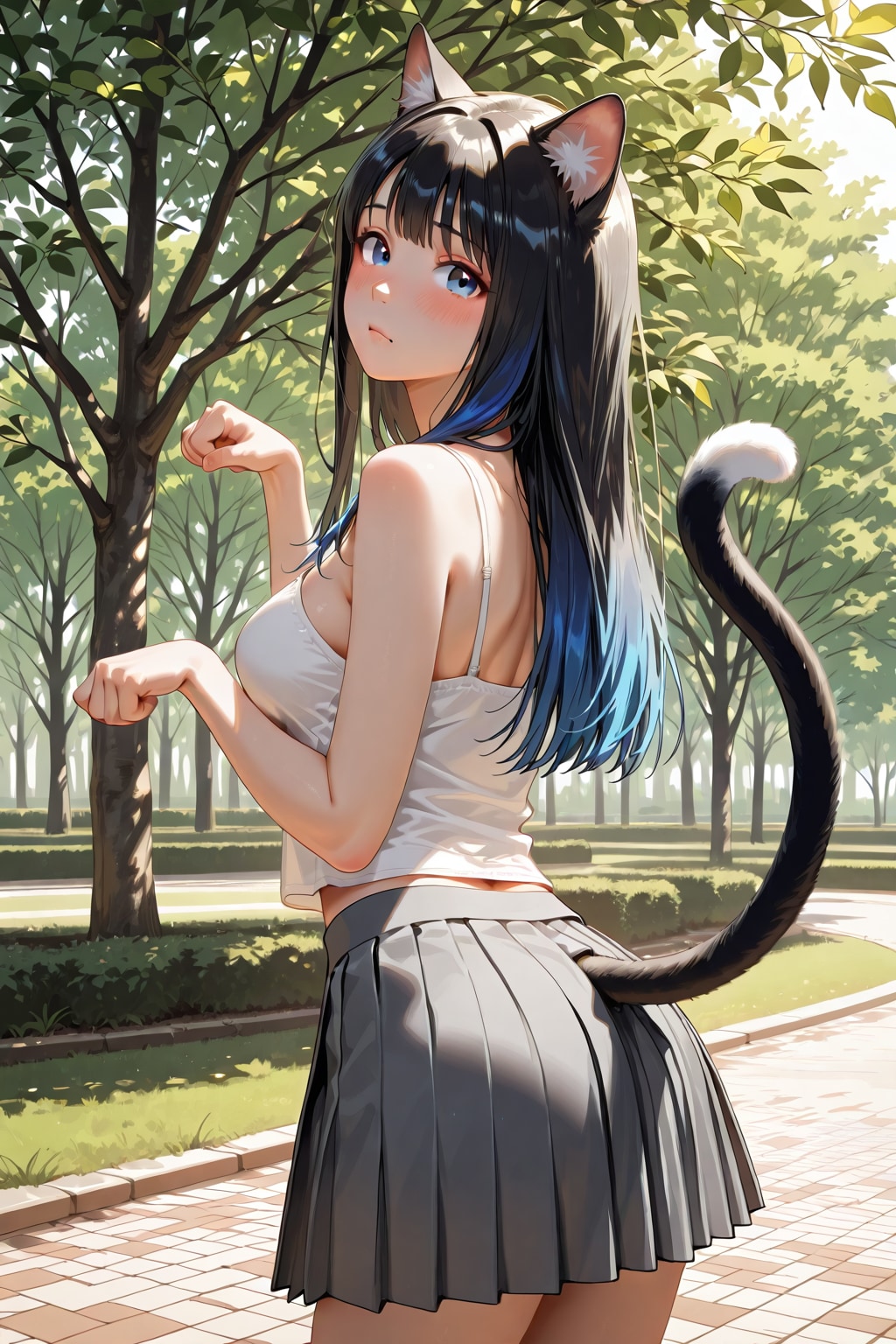 恥ずかしいにゃん🐱 | の人気AIイラスト・グラビア