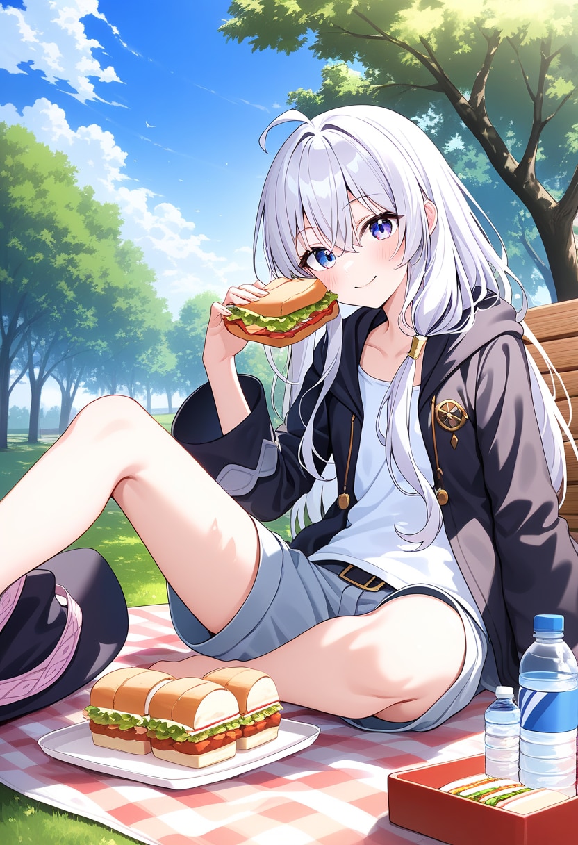 イレイナ食事中