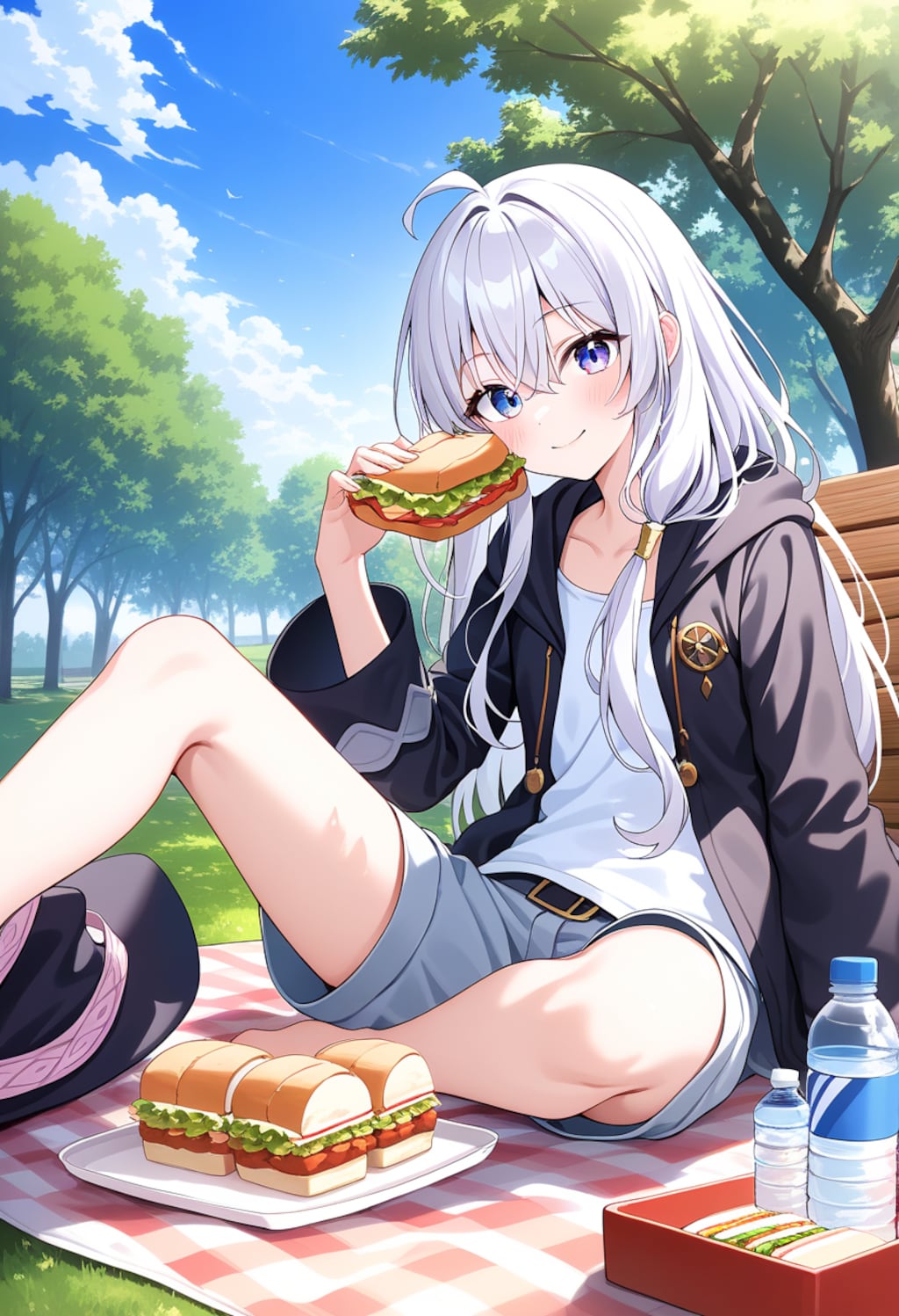 イレイナ食事中
