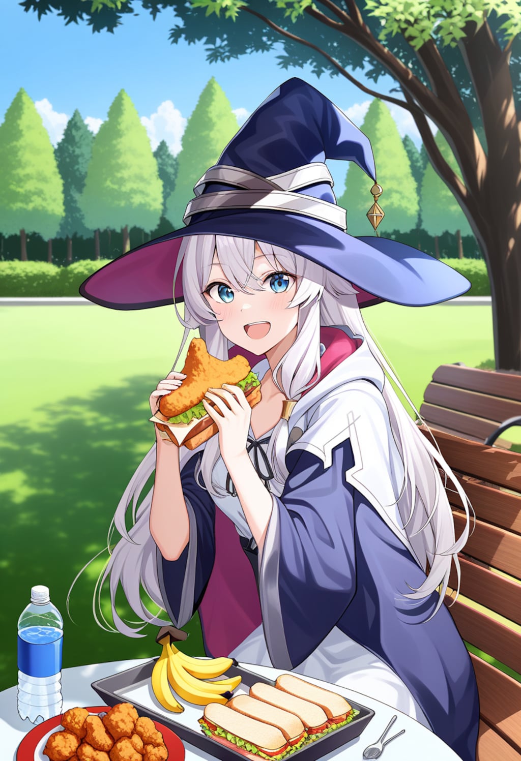 イレイナ食事中