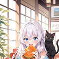 イレイナ食事中 5枚目