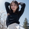 寒波でもミニスカート 6枚目