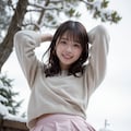 寒波でもミニスカート 2枚目