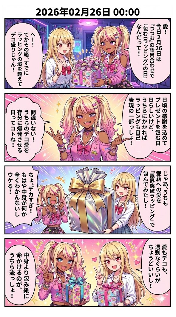 「限界突破ラッピング」　毎日漫画0時 | の人気AIイラスト・グラビア