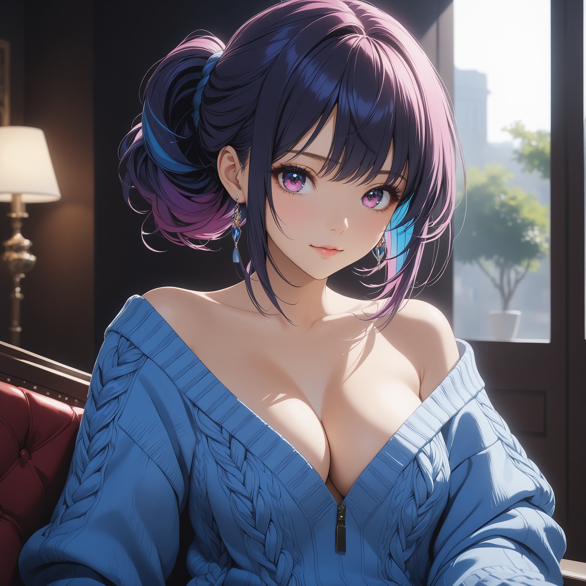 魅惑の谷間 | の人気AIイラスト・グラビア