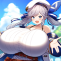 グラブル　爆乳　ククル 4枚目