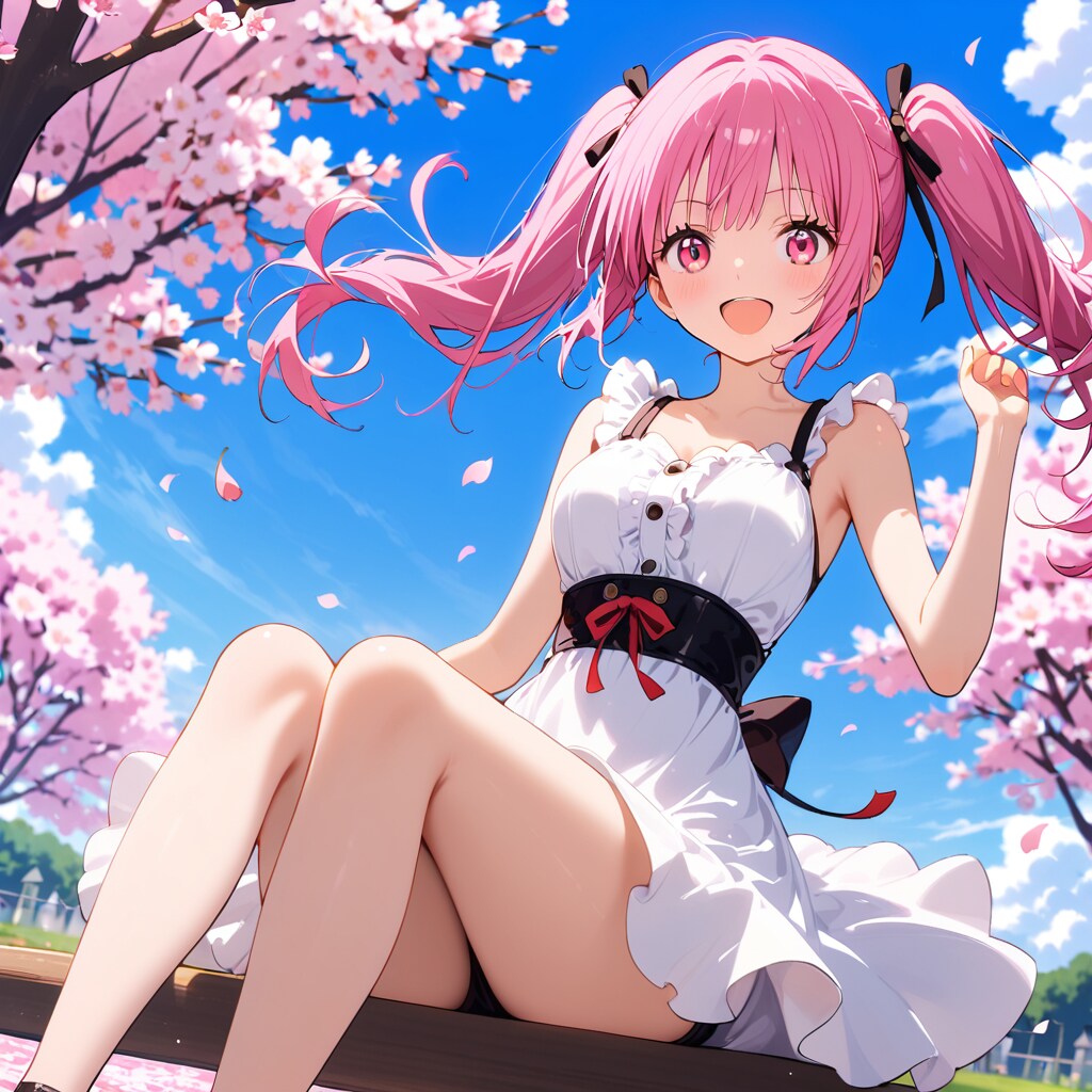 桜、満開だねっ！