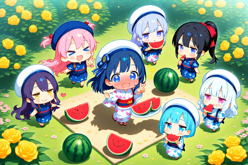 スイカを食わすゾ-。