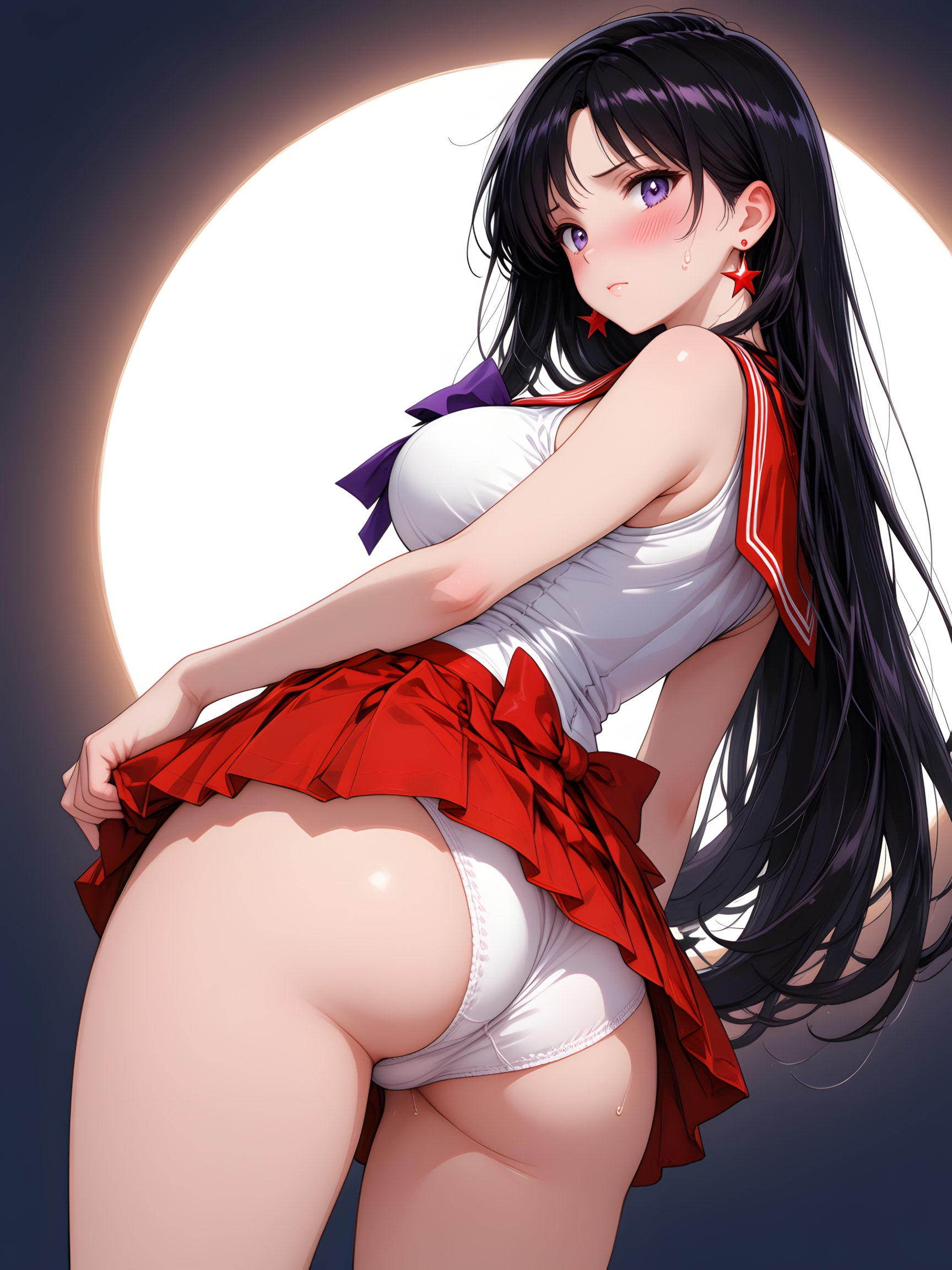 下から…  見ないで、、 （セーラーマーズ）