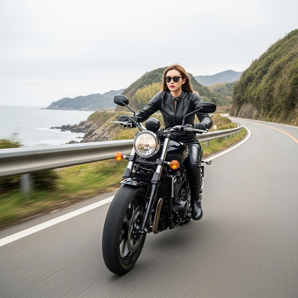 春だ、海岸線が気持ちいい