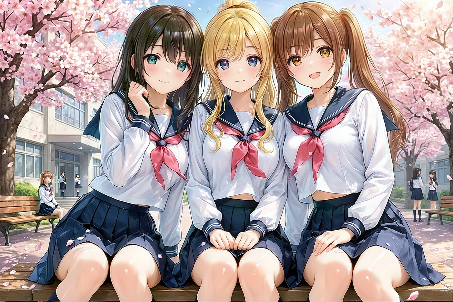 入学式記念ショット | の人気AIイラスト・グラビア