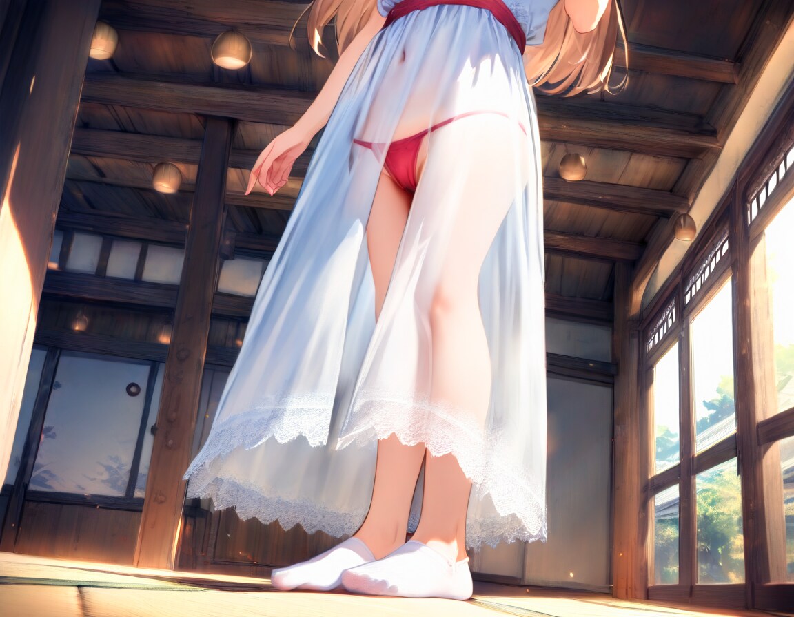 すけすけなうえに赤